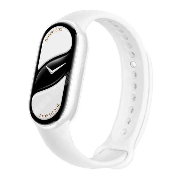  Xiaomi Smart Band 10 okoskarkötő, Bluetooth v5.4, Aktivitásmérő, Alvásmonitor, 150 sport mód, Vízálló, 5 ATM, BHR07Y5GL, Fehér
