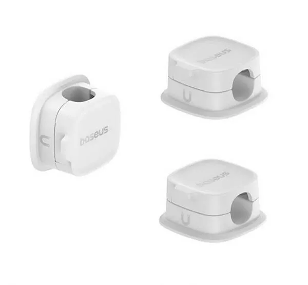 GoPro Hero 9 Baseus kábelszervező, Rendező, Rögzítő, Ötapadós, 3db, B01331106211-00, Fehér