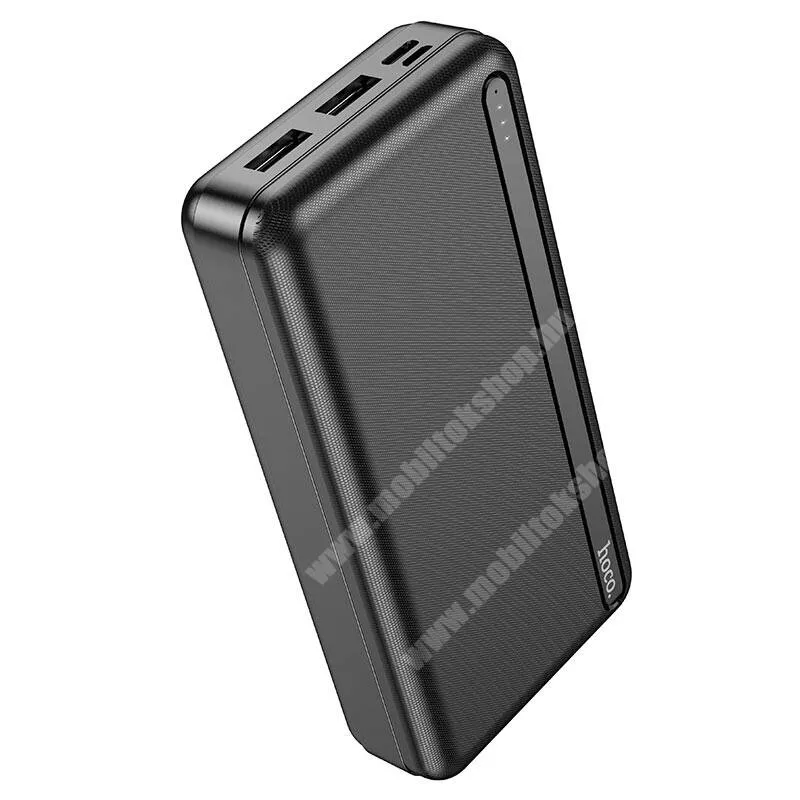 SJCAM SJDASH Hoco power bank, Vésztöltő, 2 x USB-A, 1 x microUSB, 1 x USB-C aljzat, 20000mAh, 10W, LED jelző, J91A, Fekete