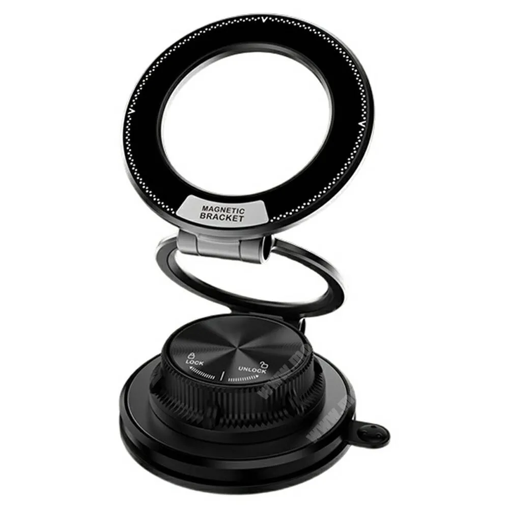 Jolla Jolla C MagSafe autós telefontartó, Műszerfalra rögzíthető, Tapadókorong, Összecsukható, Mágneses, M16, Fekete