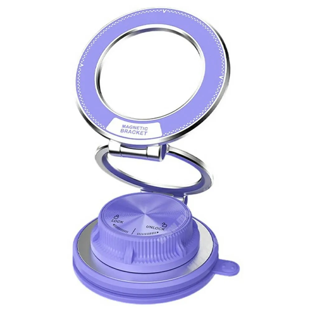 Evolveo StrongPhone Q8 LTE MagSafe autós telefontartó, Műszerfalra rögzíthető, Tapadókorong, Összecsukható, Mágneses, M16, Lila