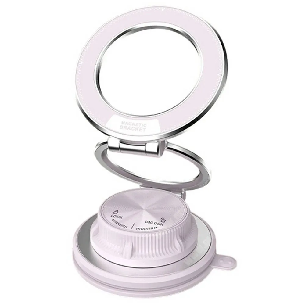 PRESTIGIO MultiPhone 7500 MagSafe autós telefontartó, Műszerfalra rögzíthető, Tapadókorong, Összecsukható, Mágneses, M16, Fehér