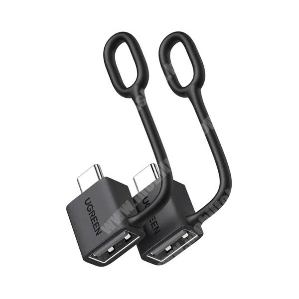 GoPro Hero 9 Ugreen átalakító adapter, OTG, 2db, USB-A / USB-C, Adatátvitel és töltés támogatás, Kulcstartóra tehető, Fekete
