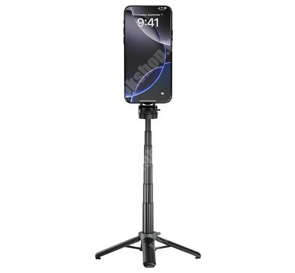 Jolla Jolla C XO MagSafe mágneses selfie bot, Tripod állvány, Bluetooth kioldó, 40cm-ig kihúzható, SS25, Fekete