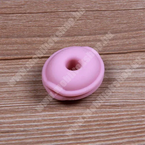 PRESTIGIO MultiPhone 7500 LENTION Mini fülhallgató / headset / james bond textil tok - RÓZSASZÍN